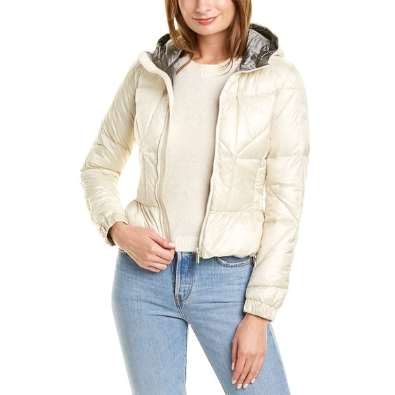 COLMAR womens Padded Peplum Jacket, 44, White