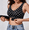 Upgrade Wave White, variant on Posture Corrector Bra for Women, Wireless Cross-Back Full Coverage Front-lock Support Push Up Bras