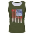 thumbnail image 2 of kpoplk Mens 4th of July Tank Tops 3D Printed Independence Day USA Flag Short Sleeved Summer Sports Gym Workout T-Shirt(AG,XL), 2 of 6