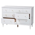 thumbnail image 3 of Baxton Studio Roni Modern Dresser, 7-Drawer, White, 3 of 10