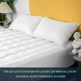 NAKTO Full Size Mattress Pad Pillow Top Mattress Cover Quilted Fitted