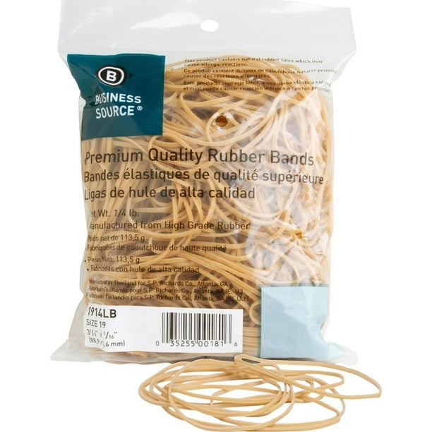 Business Source Rubber Bands - Size: #19 - 3.5 Business Source Rubber Bands - Size: #19 - 3.5