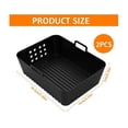 thumbnail image 2 of 2 Pieces Silicone Air Fryer Mold for Ninja Double Stack XL SL400EU, Airfryer Accessories for Foodi Max Dual Zone, Silicone Mold, 2 of 5