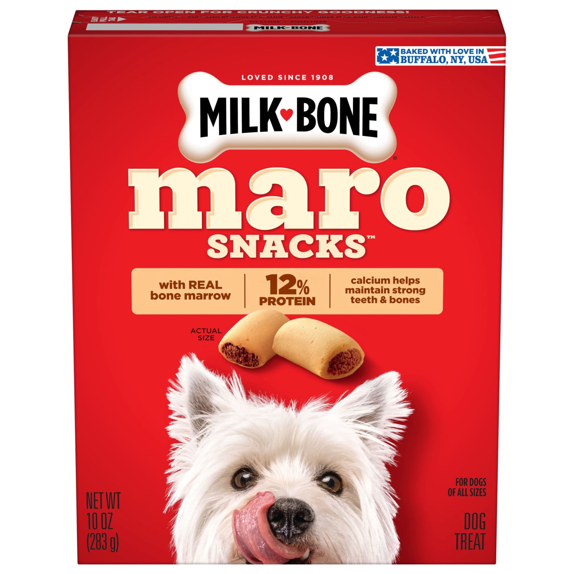 Milk Bone MaroSnacks Small Dog Treats With Bone Marrow, 10 ozs