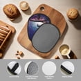 thumbnail image 4 of Pofeuu Planets Stars And Galaxies Print Silicone Pot Mat Mitten With Hanging Loop Heat Resistant Oven Mitts Non-Slip Bbq Baking Smoking Potholders, 4 of 7