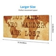 thumbnail image 4 of Disketp Gaming Mouse Pad Not All Those Who Wander Are Lost Pattern Large Mouse Mat Long Extended Desk Pad Non-Slip Rubber Mice Pads Stitched Edges Thin Pad (11.8x31.5 Inch), 4 of 9
