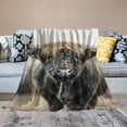 thumbnail image 2 of Patifu Bull Warm Lightweight Blanket Soft Fleece Blankets Throw Blanket for All Seasons 40x50in, 2 of 6