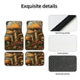 thumbnail image 4 of Vsdgher Vintage Cloud Mushroom Car Foot Mat Set of 4 Pieces Universal Floor Liner Car Accessories Fits Most Cars, Trucks, Vans, sedans, SUV, 4 of 7