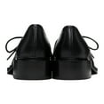 thumbnail image 4 of YDN Women Fashion Round Toe Lace Up Pumps Comfortable Bowtie Chunky Low Heels Business Shopping Daily Shoes Size 4 Black, 4 of 4