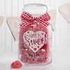 Personalized Love Is Sweet Glass Treat Jar