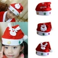 thumbnail image 5 of Prettyui New Year Navidad Merry Christmas Hat Light Up LED Cap Thick Plush Warm Hat bonnet de noel for Kids Children Adult Xmas Gift, 5 of 5