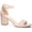 Nude, variant on Womens Gold Ankle Strap Jody Round Toe Block Heel Buckle Heeled Sandal 8.5 M