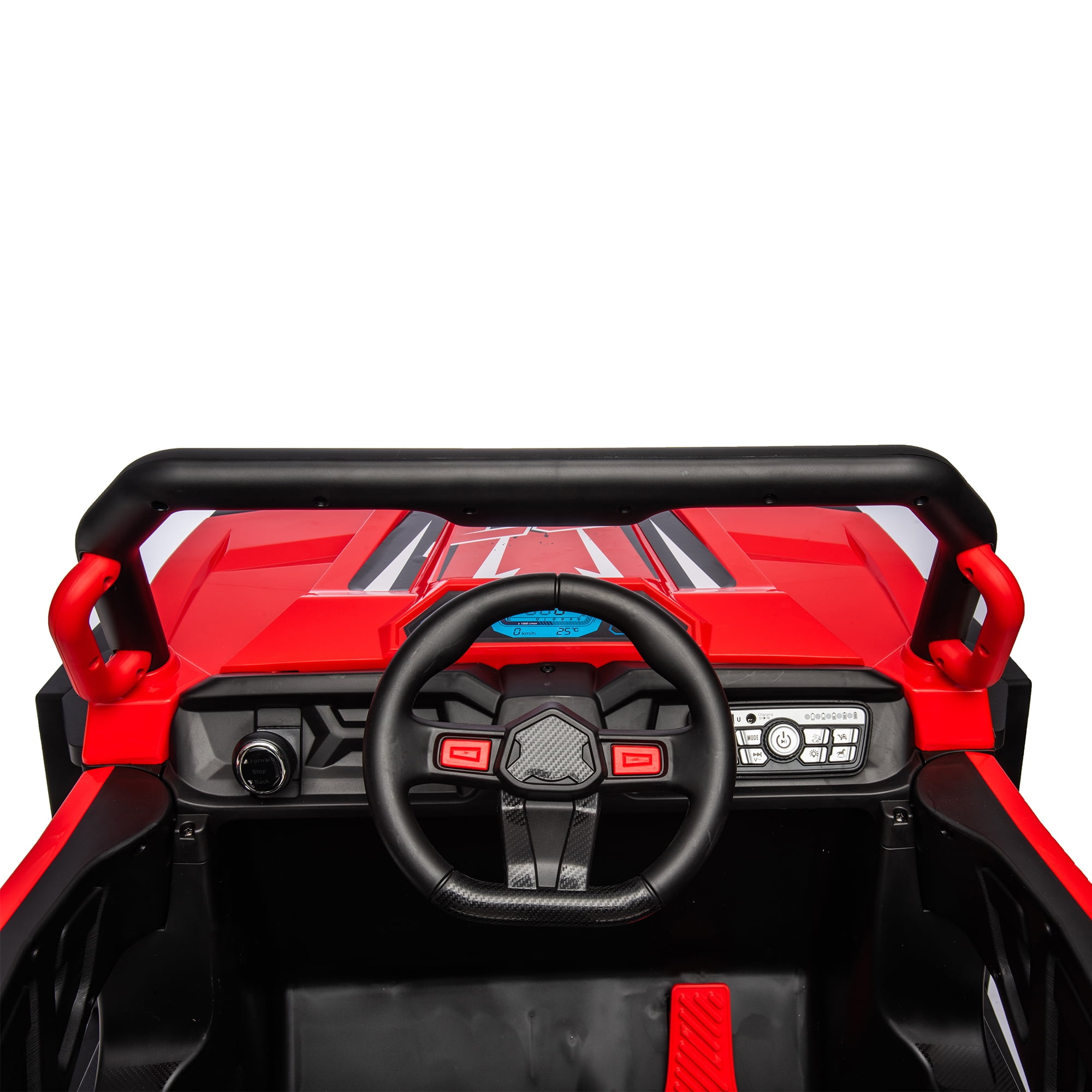 CIPACHO 12V Kids Ride On Truck with Remote Control, Electric Buggy Car Toys Off-Road UTV Vehicle, 4 Shock Absorbers, Red