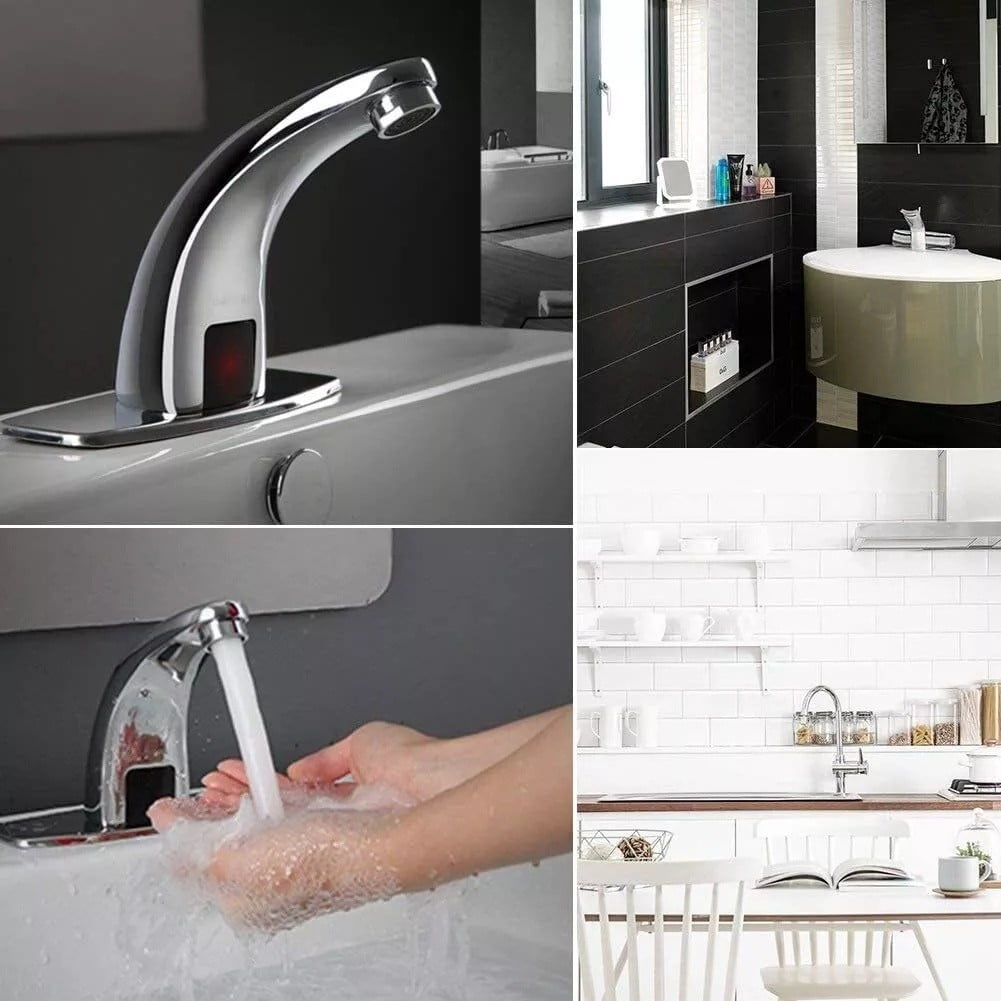 Smart Automatic Infrared Sensor Faucets Touchless Bathroom Basin Sink Faucet