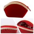 thumbnail image 4 of Hariumiu Jewelry Bag Portable Red Velvet Zipper Small Coins Holder Ring Bracelet Necklace Earrings Dumpling Pouch Home Supplies, 4 of 8