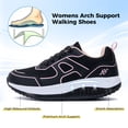 thumbnail image 3 of AOV Womens Walking Shoes for Plantar Fasciitis, Arch Support Athletic Tennis Sneakers Orthotic Comfortable Shoes for Standing All Day Pink US 8.5, 3 of 8