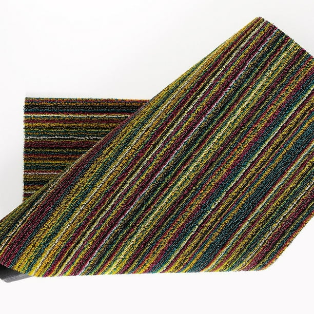 Skinny Stripe Door Mat Multi Color, Sandy Chilewich By Chilewich