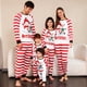 thumbnail image 1 of Merry Christmas Family Pajamas Set 2023 New Year's Costumes Striped Print Parent-child Matching Outfits Soft Sleepwear Xmas Look, 1 of 3