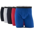 thumbnail image 2 of Fruit of the Loom Men's Boxer Briefs 5-Pack Signature/Regular Long Leg/Regular Leg S-2X, 2 of 3