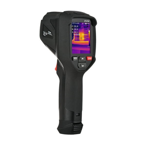 TFixol Professional Handheld IR Thermal Imager 120x90 Infrared Thermal Imaging Camera Free Focus 2.4-inch LCD Rechargeable -4℉~752℉ Temperature Auto Tracking Tester with 8GB Memory Card, 8 Palettes,