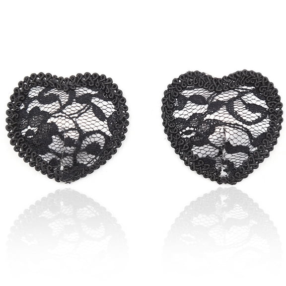 Heart Shape Lace Silicone Nipple Covers for Women Nipple Pasties Breast Sticker Adhesive Reusable Invisible Sticky Bra