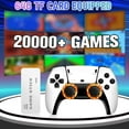 thumbnail image 2 of Retro Game Console, 64G 20000+ Games Nostalgic Game Stick, 4K HD Output, Retro Games TV Stick with 23 Emulators, Dual 2.4G Wireless Controllers, Nostalgic Gift for Family, Friends, and Children, 2 of 8