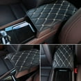 thumbnail image 6 of TONAIN Car Armrest Pad Universal Leather Arm Rest Cover Console Box Mat Hot E1, 6 of 8