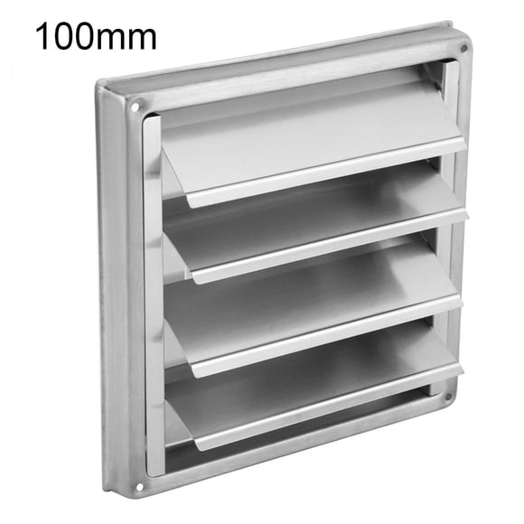 100MM Stainless Steel Exterior Wall Ventilation Cap Movable Square Air Outlet