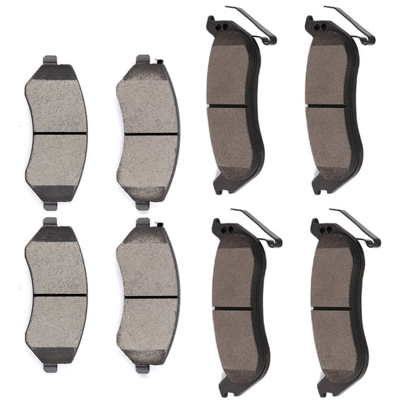 ECCPP 8PCS Ceramic Brake Pads Fits 2003-2005 for Jeep Liberty 2.4L 2005-2006 for Jeep Liberty 2.8L Front Rear Left and Right