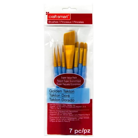UPC: 0886946972348 | Golden Taklon Angular Brush Super Value Pack By Craft Smart®