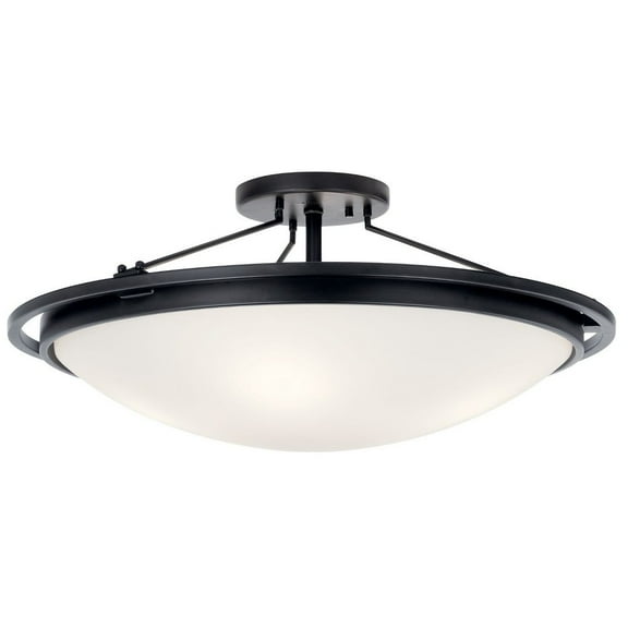 Kichler Lighting - 4 Light Semi-Flush Mount In Transitional Style-10 Inches Tall