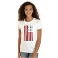 thumbnail image 3 of USA American Flag Distressed Stencil Womens Slim Fit Graphic Tee Brisco Brands M, 3 of 6
