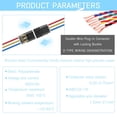 thumbnail image 3 of No-Stripping No-Soldering Quick Wire Connector Plug, Double Wire Splice Terminal for Electrical Cable Joint, D3 Type Fast Connection Clamp for Low Voltage Wiring Projects A, 3 of 5