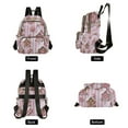 thumbnail image 4 of FORMRS Mini Backpack Purse for Women Travel Daypack Casual Shoulder Bag, Pink Gingerbread Houses, 4 of 7