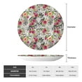 thumbnail image 2 of Sikiie Roses Mixed Zebra Bone China Decorative Plate Personality Ceramic Dinner Plate Crafts Decorative Ceramic Decorative Plate -8in, 2 of 6