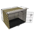thumbnail image 6 of Bug Dog Crate Cover, Rhythmic Insects Beetle Animals Motif Cartoon on Muted Backdrop, Easy to Use Pet Kennel Cover Small Dogs Puppies Kittens, 7 Sizes, Grey Earth Yellow, by Ambesonne, 6 of 6