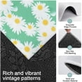 thumbnail image 3 of Green Daisy Flower Yellow Centers Pattern Kitchen Rugs Sets Of 3,Kitchen Runner Rugs Non Skid Washable,Decorative Kitchen Floor Mats for Kitchen,Sink,Laundry,17"x30"+ 17"x47" + 17"x59", 3 of 6