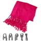 thumbnail image 2 of Pashmina larga fina Chal agradable y ligero Mascada elegantes de colores y para cualquier época del año Rosa CHIC-FANTASY Bufanda para el cuello, 2 of 3