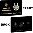 thumbnail image 5 of RFID Blocking Cards Protect Your Entire Wallet, Purse, and Cards from NFC Contactless  Wallet for Men & Women-PL Black (10 Pcs Black), 5 of 6