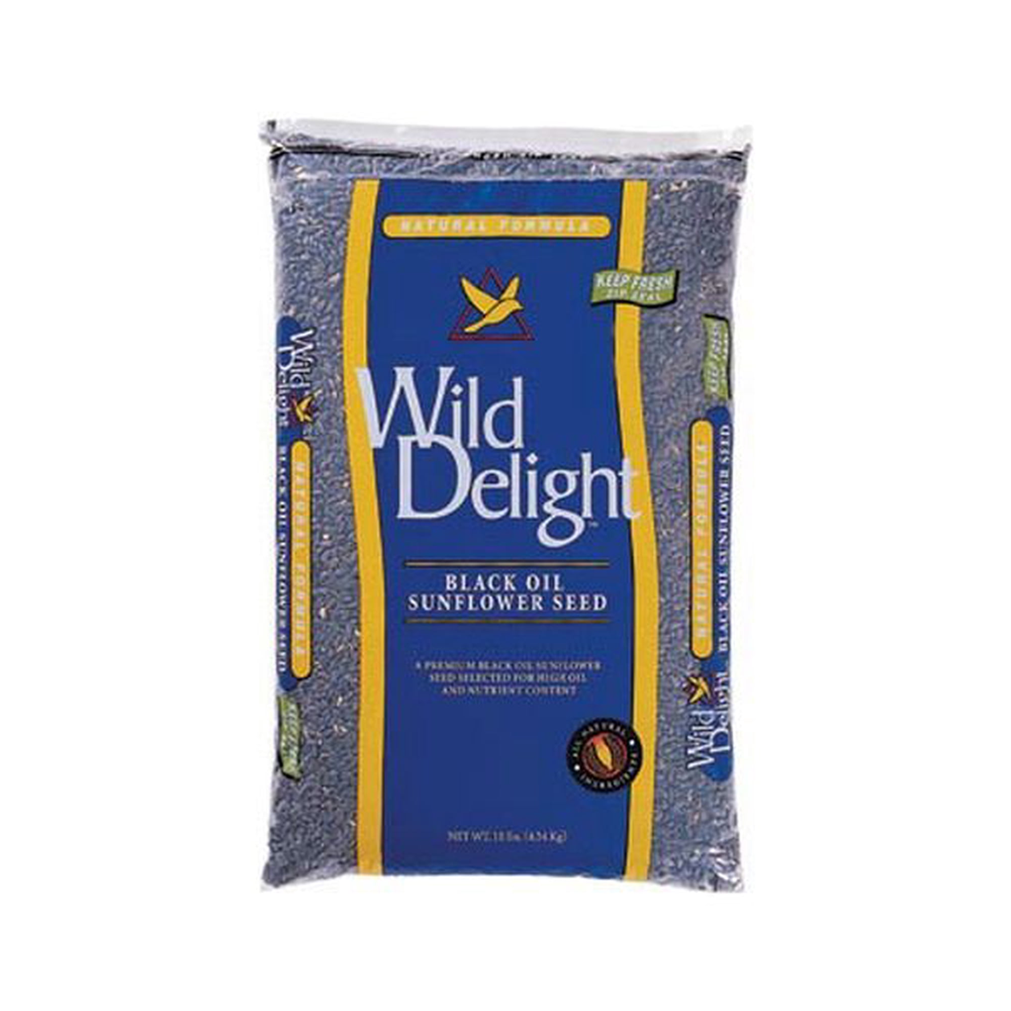 Wild Delight Premium Grade Black Oil Sunflower Bird Food, 20 lb. Bag