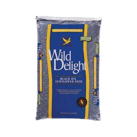 Wild Delight Premium Grade Black Oil Sunflower Bird Food, 20 lb. Bag