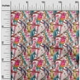 thumbnail image 2 of oneOone Cotton Cambric Pink Fabric Birds Dress Material Fabric Print Fabric By The Yard 42 Inch Wide, 2 of 4