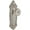 Satin Nickel, variant on Grandeur Bouton Door Knob with Grande Victorian Plate