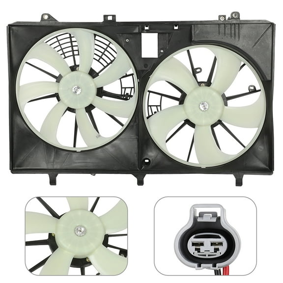 ECCPP Radiator Cooling Fan 621-530 622670 Replacement fit for 2010 2011 2012 2013 2014 2015 RX350 for Toyota Sienna