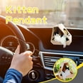 thumbnail image 4 of Colgante con forma de gatito para decoración de espejo retrovisor interior de coche, 4 of 6