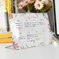 thumbnail image 2 of TERGAYEE Acrylic Desktop Weekly Planner,11.8*7.9in Clear Whiteboard with Metal Stand,Portable Whiteboard,Dry Erase to-Do List Calendar for Home and Office Desk, 2 of 8