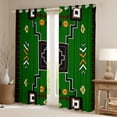 thumbnail image 2 of Erosebridal Rideaux et Draperies Aztèques Verts (42x90), Rideaux Hippie Boho Lot de 2, 2 of 5