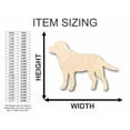 thumbnail image 2 of Unfinished Wood Black Golden Labrador Dog Shape - Animal - Pet - Craft - up to 24" DIY 7" / 3/4", 2 of 3