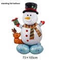 thumbnail image 3 of Globo inflable grande de aluminio con forma de Papá Noel de pie para Navidad, muñeco de nieve, decoración para fiestas de Nochebuena y Año Nuevo, regalos para niños, 3 of 5