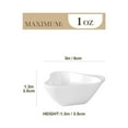 thumbnail image 2 of MALACASA, Series Ramekin, 16 pieces Mini Ramekins Ivory White Porcelain Dipping Bowl Snack Serving Dishes, 2 of 4